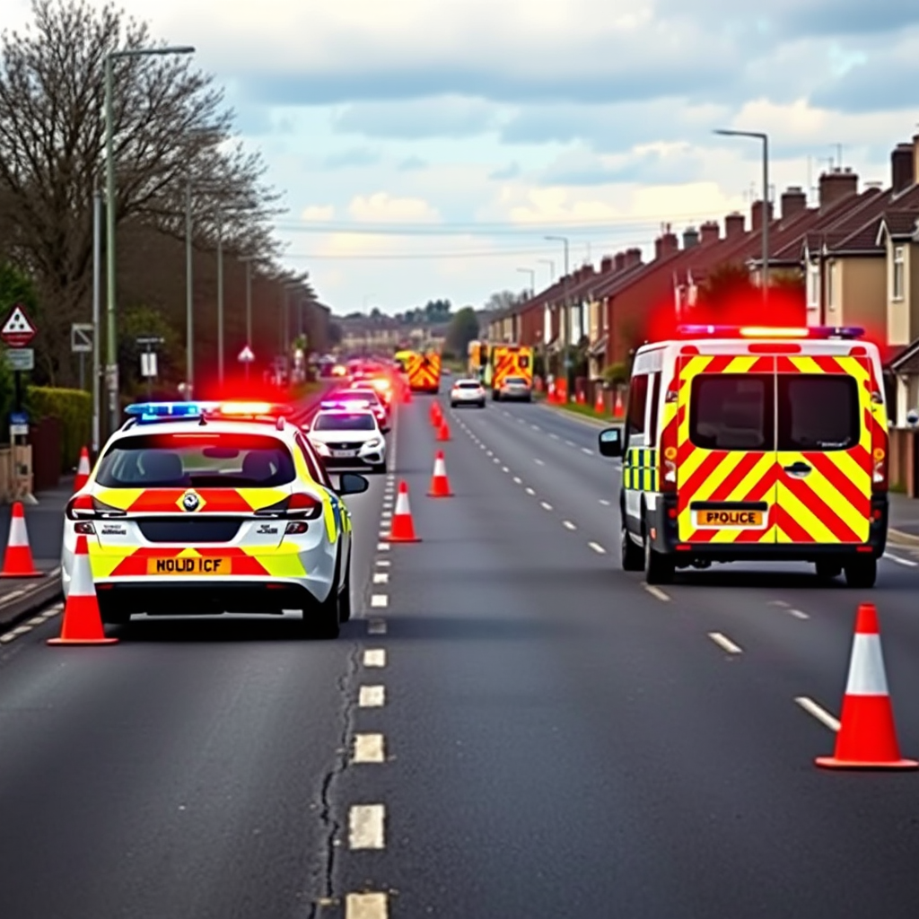 Officers respond to collision on busy thoroughfare